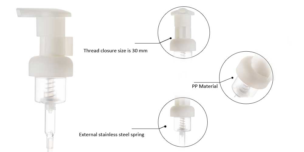 30/410 External spring White Foam Pump